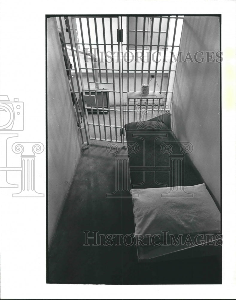 1984 Press Photo Death Row Cell in Texas. - hca20176 - Historic Images