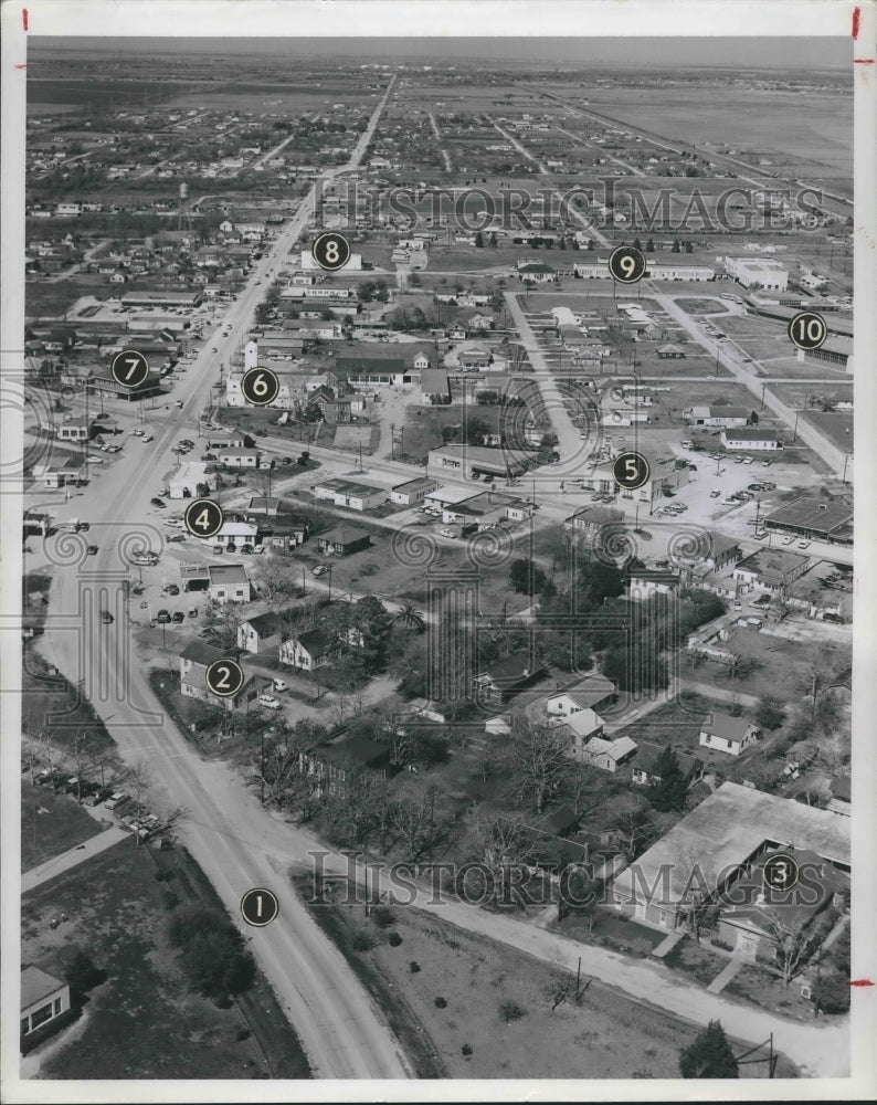 1962 Press Photo Aerial View of Dickinson, Texas. - hca20284 - Historic Images