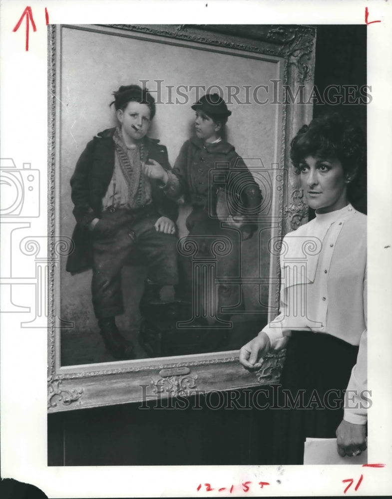 1983 Laura Ellis w/Brown's "A Joint Investment", Allied Bank Plaza - Historic Images