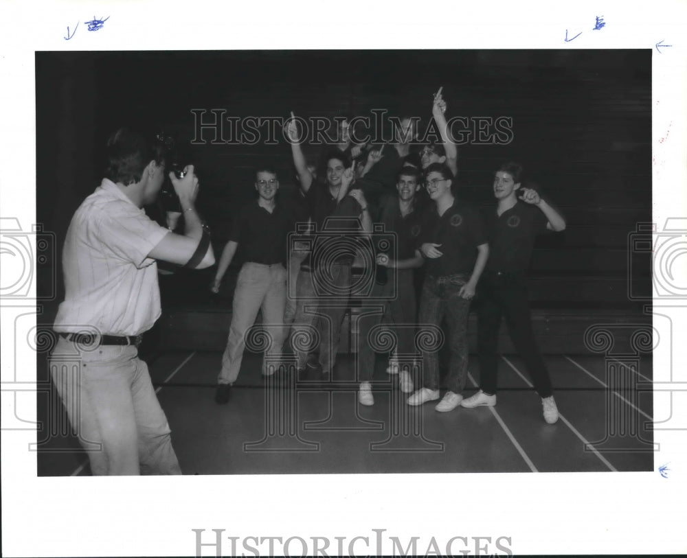 1989 Members Of The Deer Park High School Academic Decathlon Team TX - Historic Images