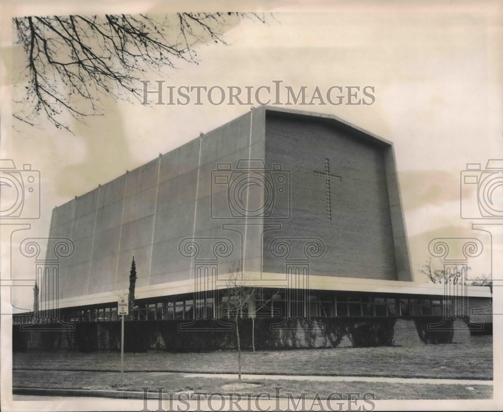 1962 Press Photo Modernistic First Christian Disciples&#39; of Christ Church - Historic Images