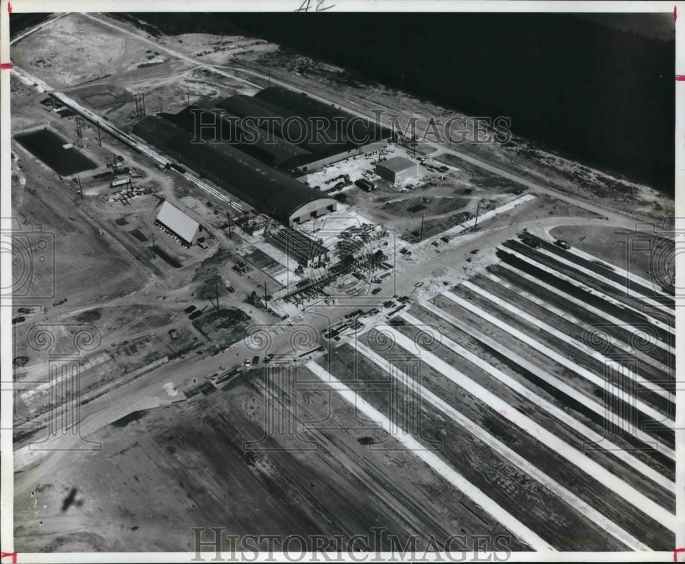 1970 Press Photo Georgia-Pacific's plywood & lumber complex, New Waverly - Historic Images