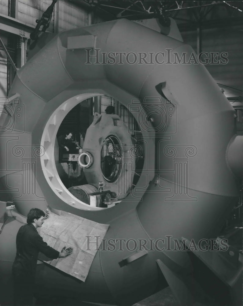 1987 Water turbine cases by Gilkes Inc. of Seabrook, Texas - Historic Images