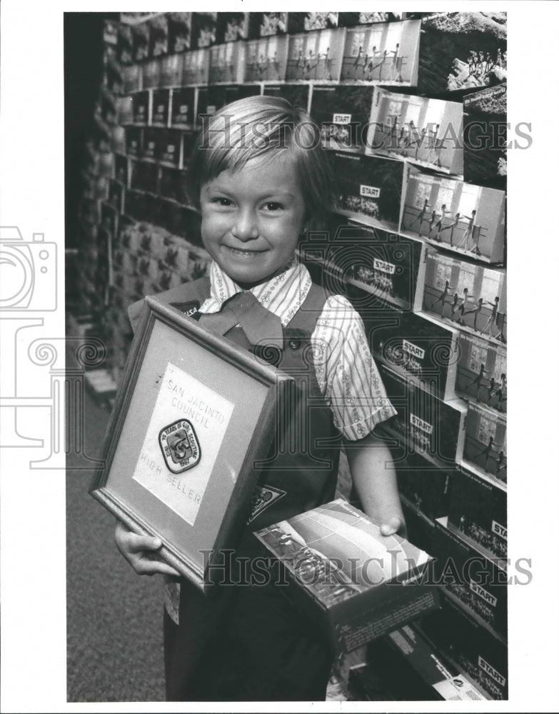 1987 Top Girl Scout cookie seller Summer Anderson - Houston - Historic Images