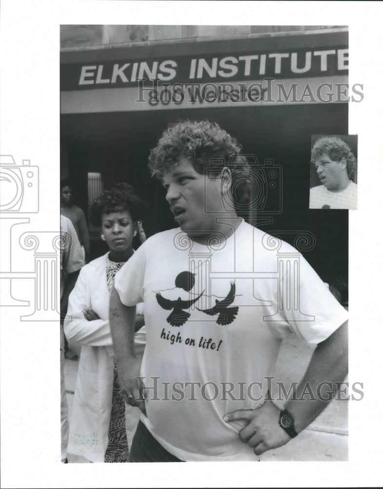 1989 Darryl Poche at Elkins Institute - Houston - Historic Images