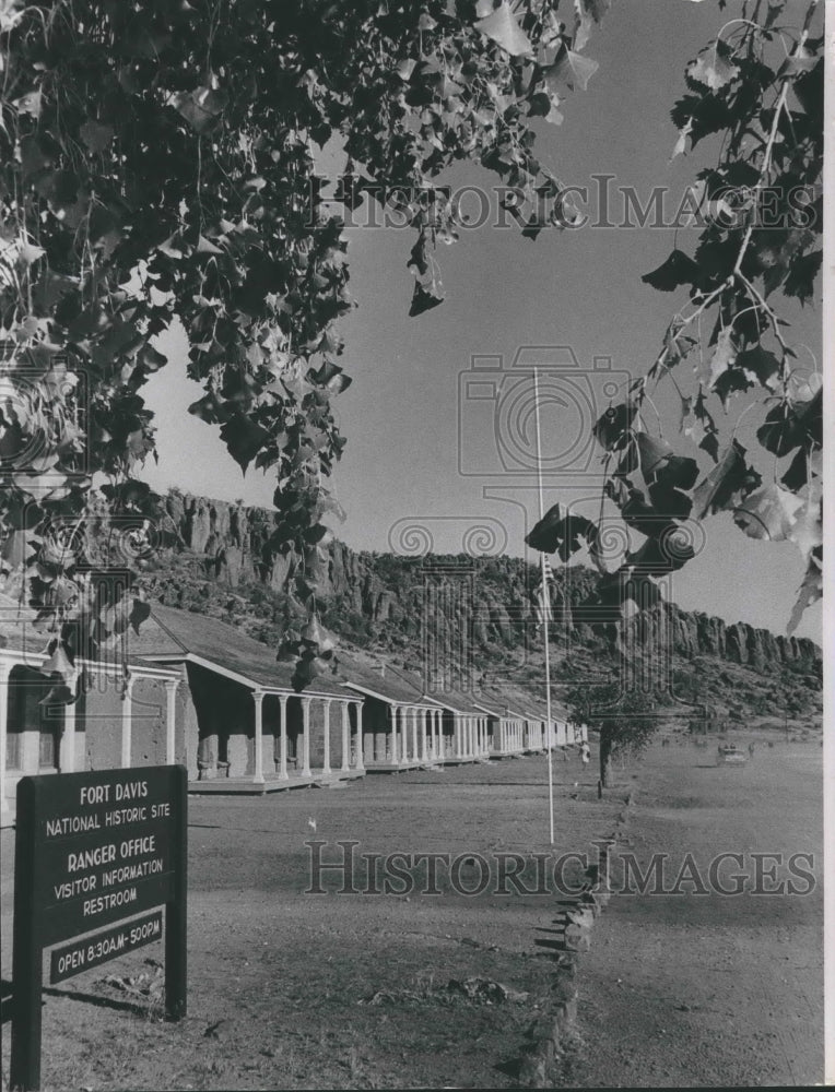 1966 Press Photo Fort Davis national Historic site buildings - hca22930-Historic Images