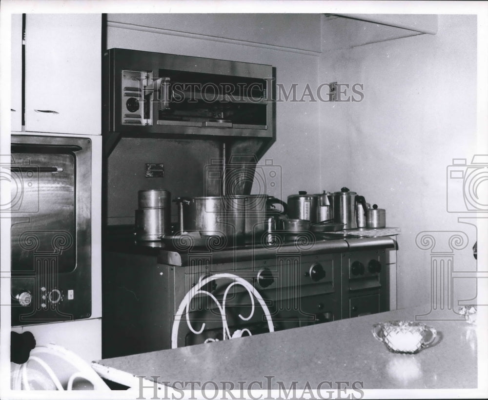 1963 Press Photo The kitchen of the Texas Governor&#39;s Mansion in Austin, Texas-Historic Images