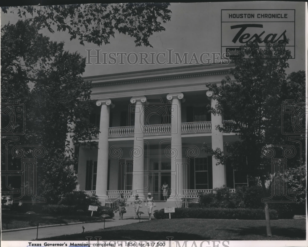 1963 Press Photo Front view of Governor's Mansion in Austin, Texas - hca23060 - Historic Images