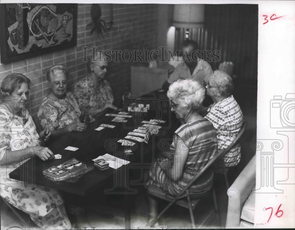 1964 Press Photo Seniors in Quillian Center at First Methodist Church in Houston - Historic Images