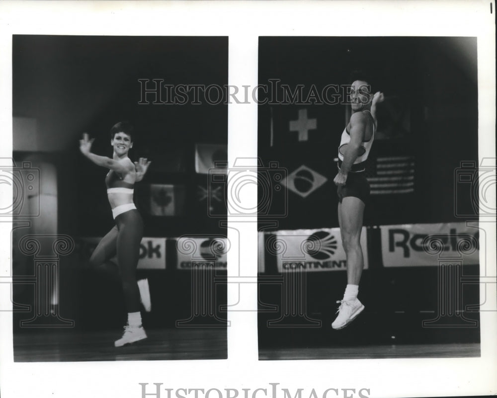 1990 World Aerobic Champions Natalie Tomaro &amp; Jeff Vandiver - Historic Images