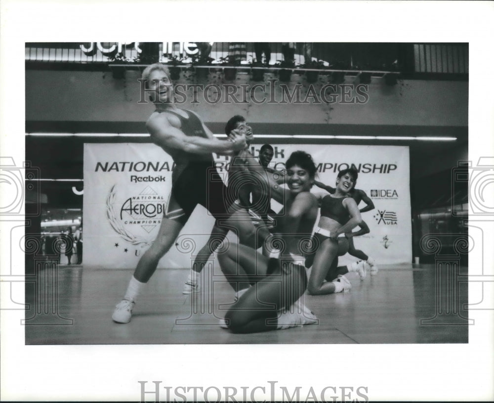 1967 Press Photo National Champions demonstrate aerobic dancing - hca23274 - Historic Images