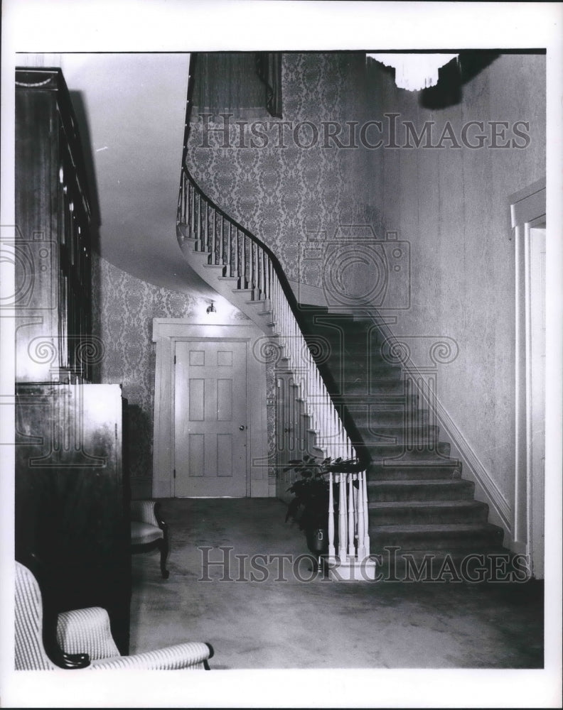 1963 Press Photo Staircase in Governor&#39;s Mansion - Texas - hca23902 - Historic Images