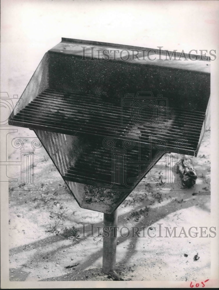 1965 Press Photo Barbecue pit at Falcon State Park in Falcon Lake, Texas - Historic Images