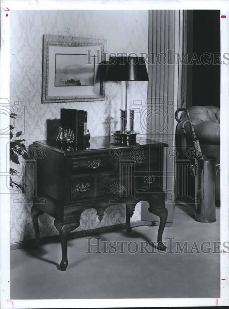 1988 Foyer cedar chest - furniture piece - Historic Images