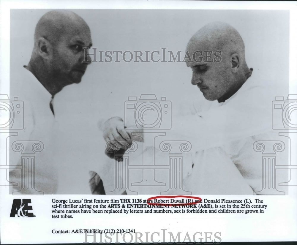 1993 Donald Pleasence and Robert Duvall in THX 1138 - Historic Images
