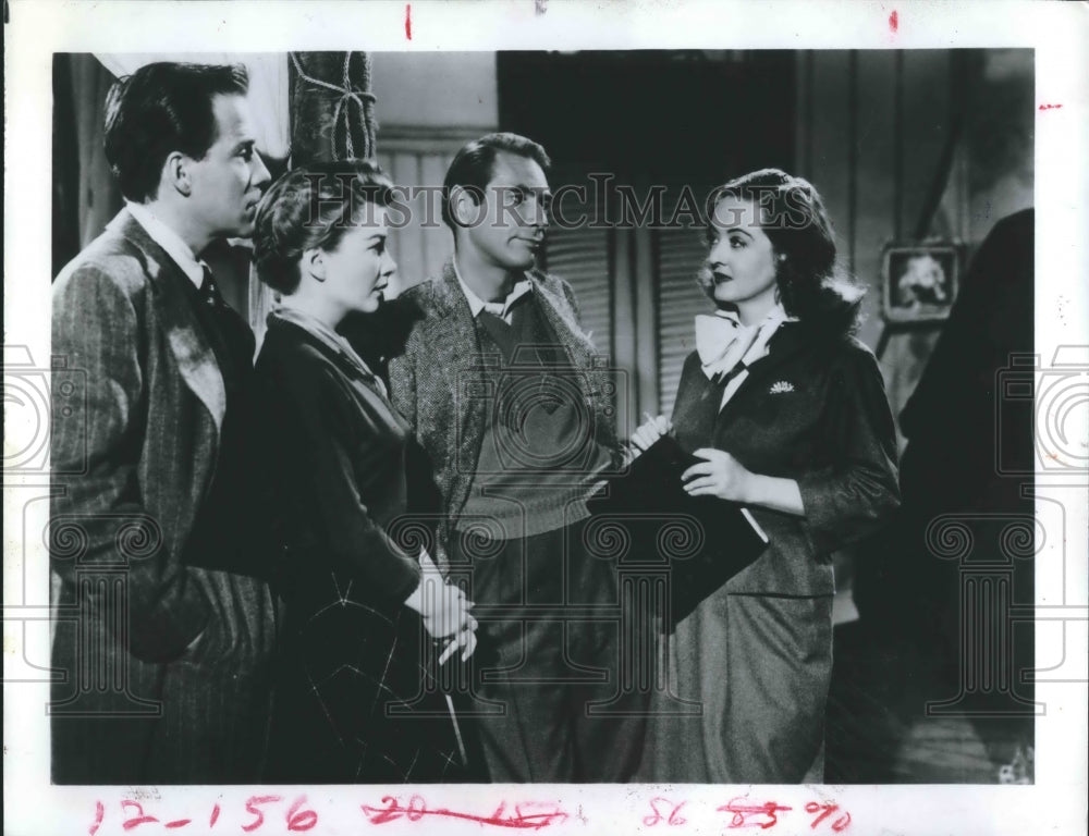 1984 Gary Merrill & Bette Davis, All About Eve, Director Mankiewicz - Historic Images