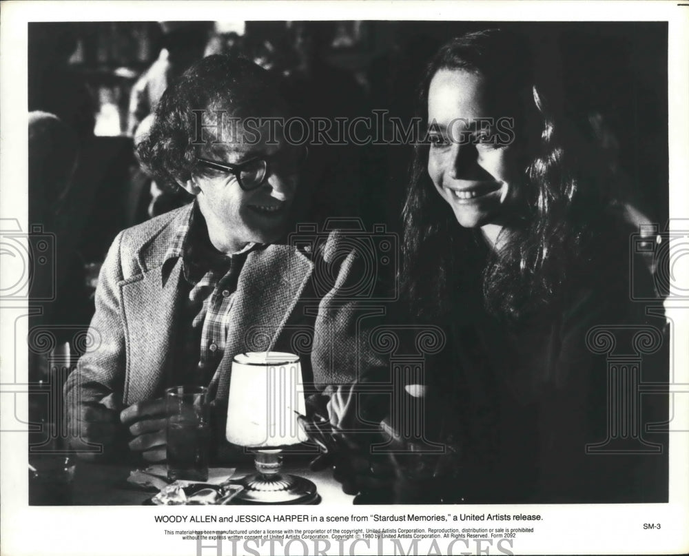 1980 Woody Allen and Jessica Harper in &quot;Stardust Memories&quot; - Historic Images