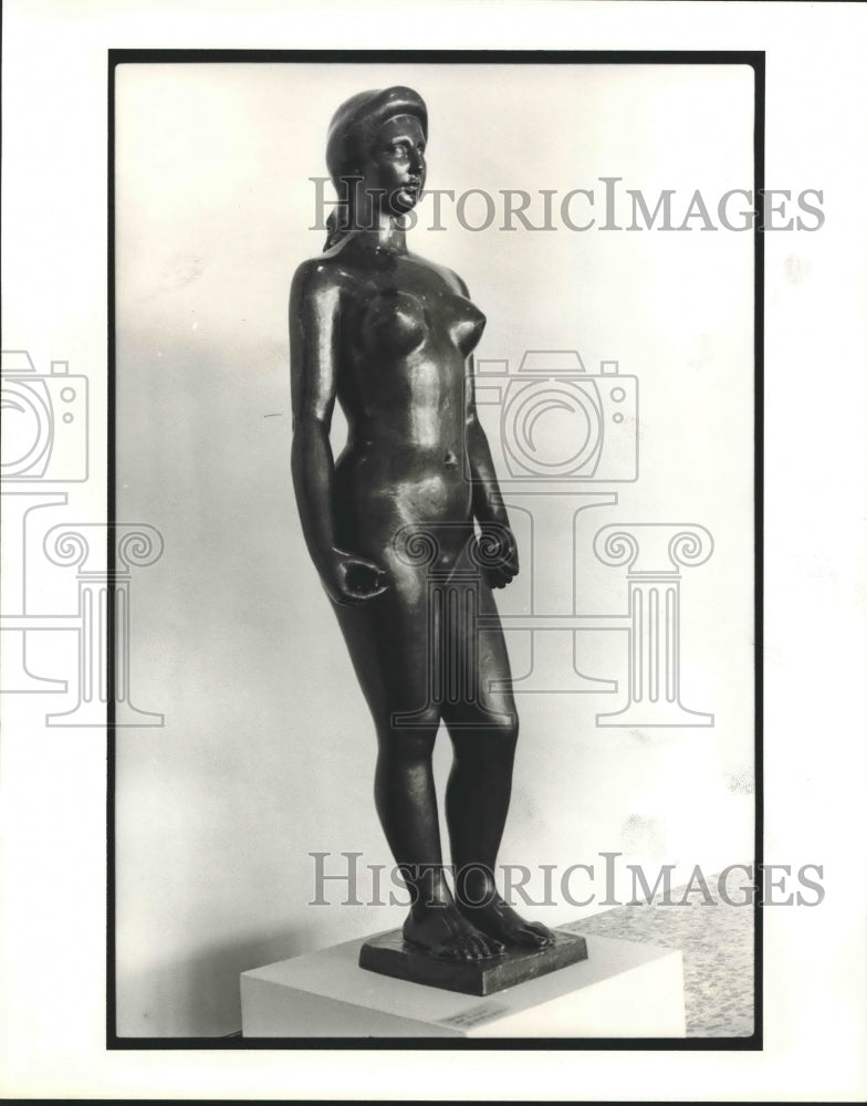 1981 Bronze sculpture by Maillor - Historic Images