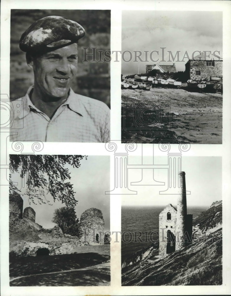 1967 Press Photo Four Photographs From "Vanishing Cornwall" by Daphne du Maurier - Historic Images