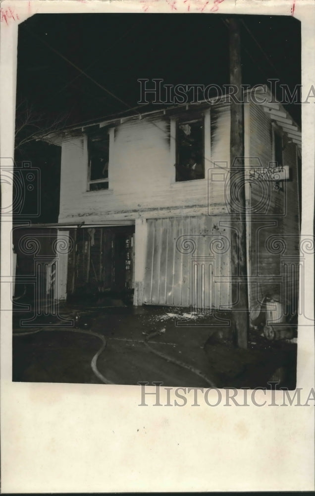 1956 Press Photo John Lusk Wilkins died in fire at home on Wroxton Rd., Houston - Historic Images