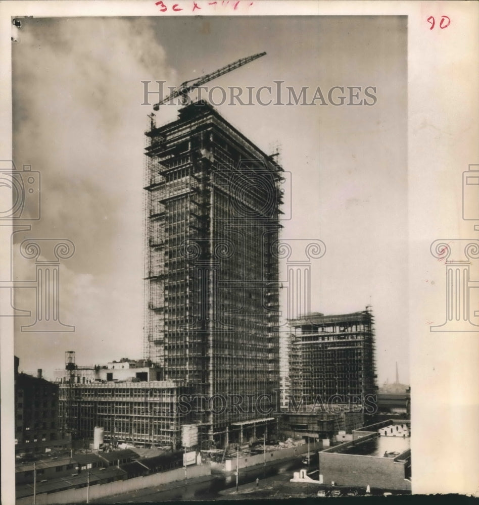 1961 Press Photo Britain&#39;s tallest building -Cooperative Insurance Society, Ltd - Historic Images