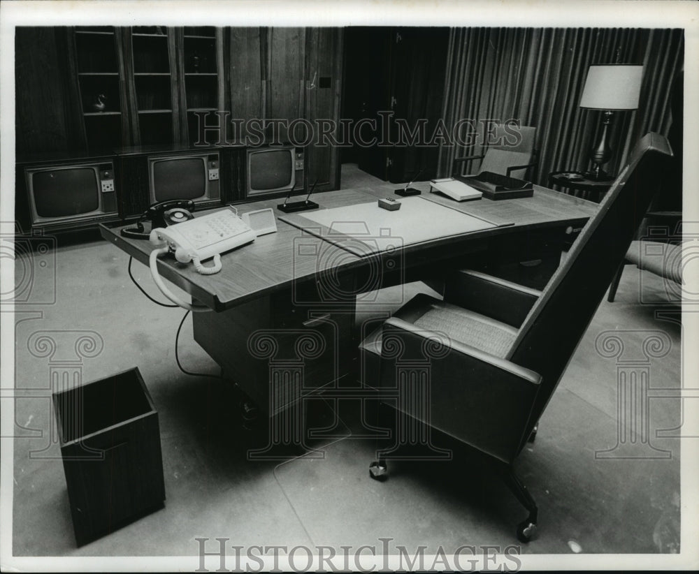 1965 Press Photo Office of Lyndon Baines Johnson, Federal Office Building - Historic Images