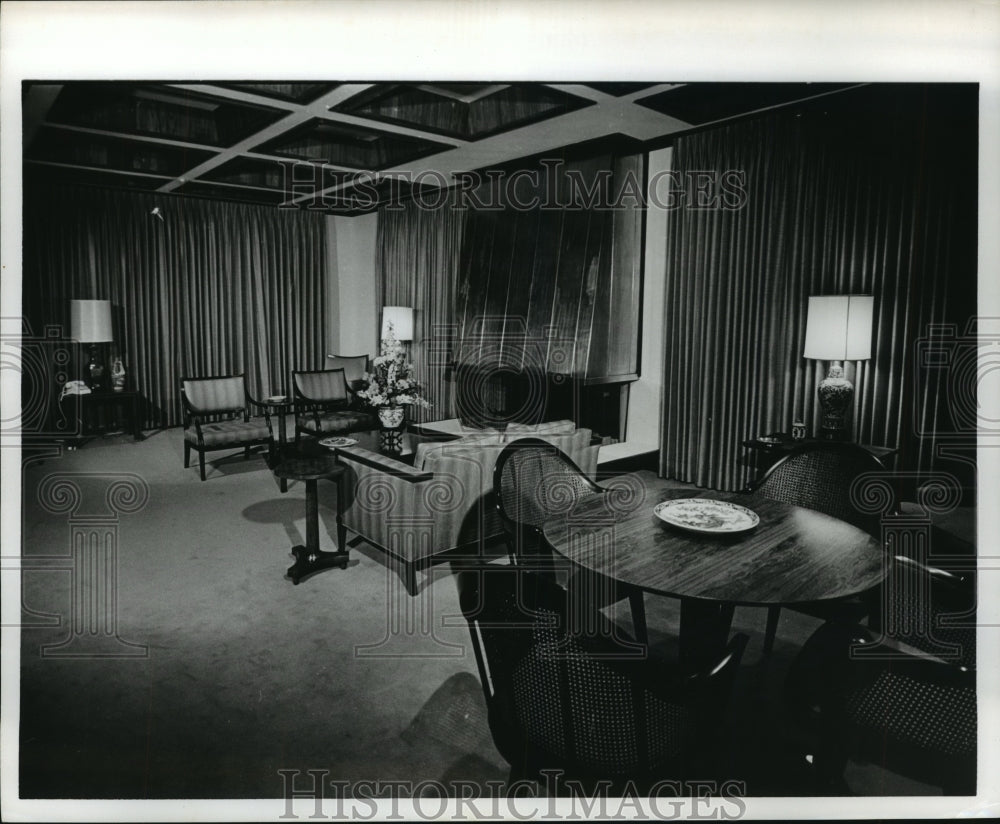 1965 Press Photo Lyndon Baines Johnson Office, Federal Office Building, Austin-Historic Images