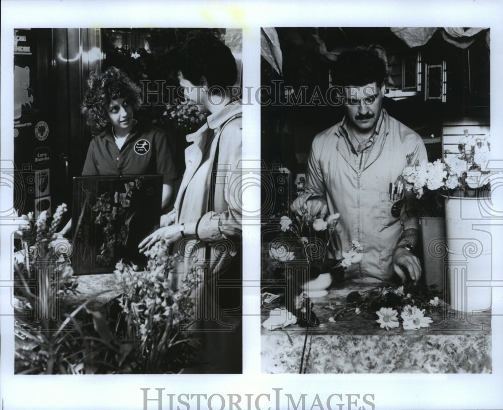1988 FTD florists at work - Historic Images