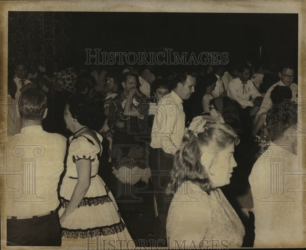 1970 Square dance participants raise money for Goodfellows, Houston - Historic Images
