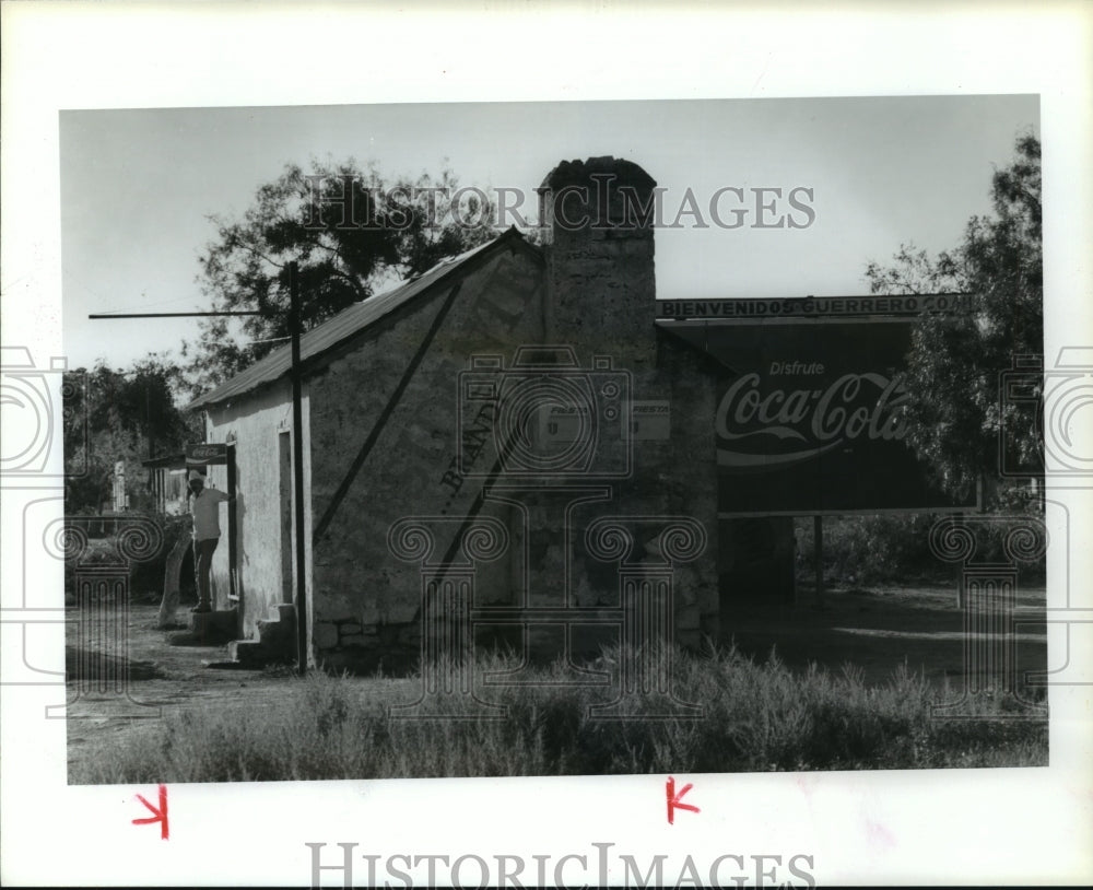 1988 Old building is now grocery in Guerrero, Mexico - Historic Images