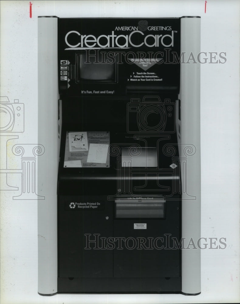 1993 American Greetings CreataCard machine for custom cards - Historic Images