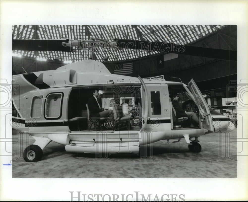 1986 Twin-engine Bell helicopter at OTC - Historic Images