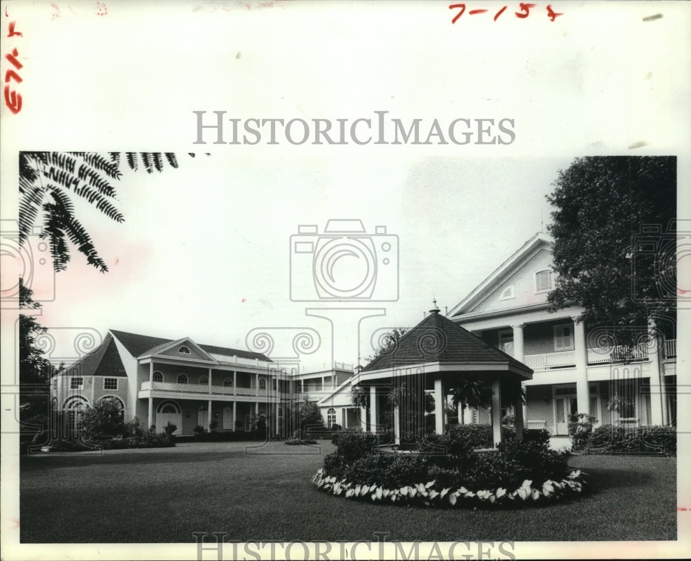 1981 Outside Heaven on Earth mansion in Missouri City - Historic Images