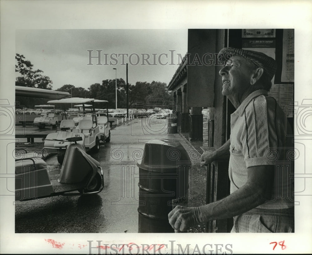 1984 Press Photo John Stevens at Houston Hermann Park Golf Course - hca27946 - Historic Images