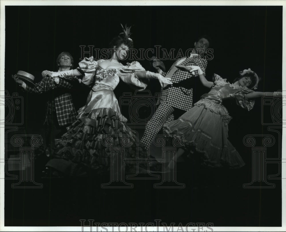 1993 Cast of musical &quot;Hello Dolly&quot; in scene at Music Hall - Historic Images