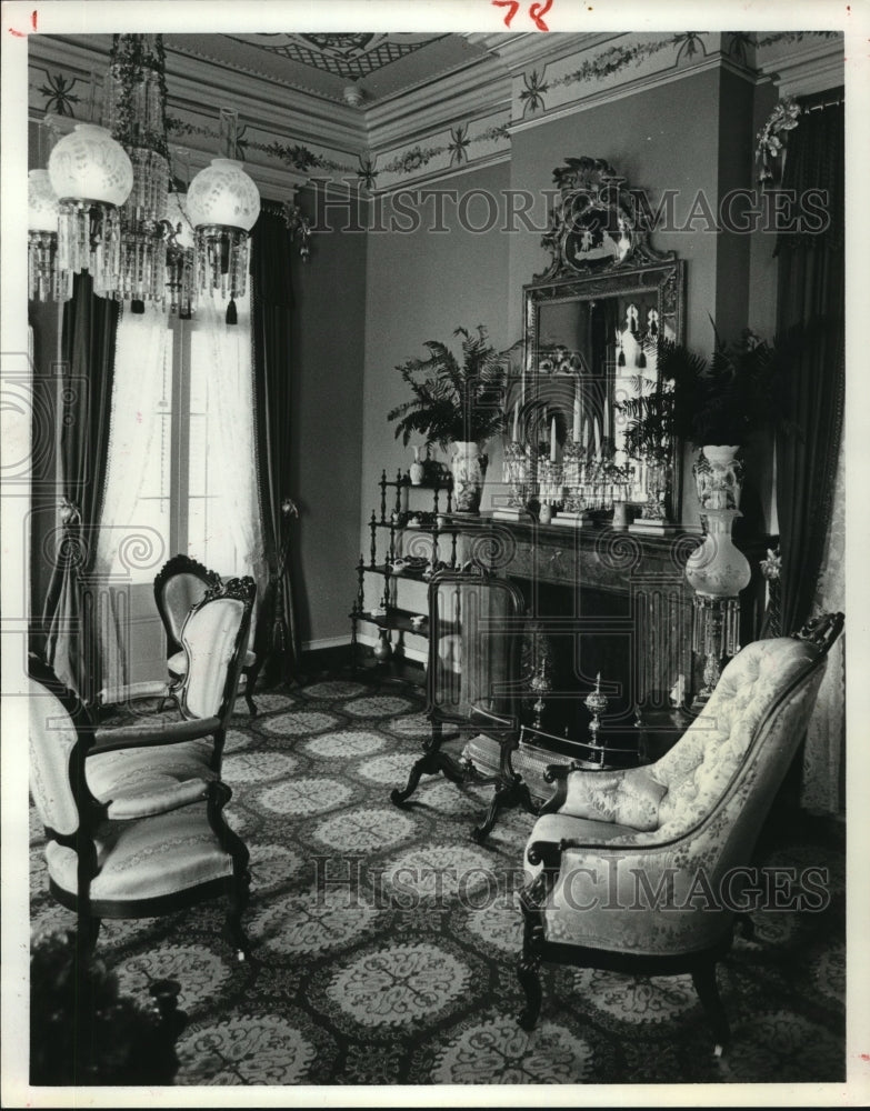 1979 Parlor in historic San Francisco House, LA river home - Historic Images