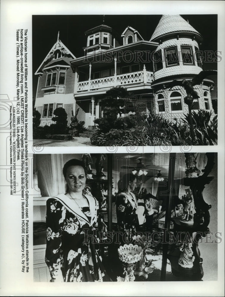 1990 Watkins Victorian-style home includes antiques in Los Angeles - Historic Images