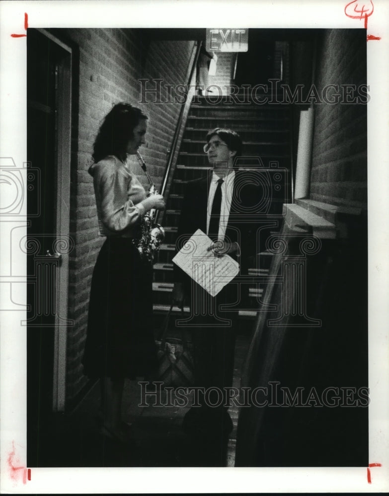 1982 Laura Hunter & Brian Donnelly in TX, Hogg Young Artist Audition - Historic Images