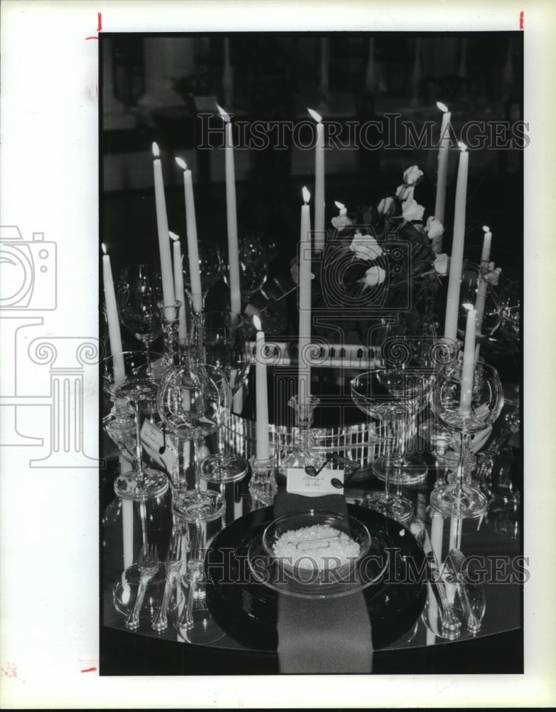 1987 Tabletop by Houston Symphony League at country club event-Historic Images