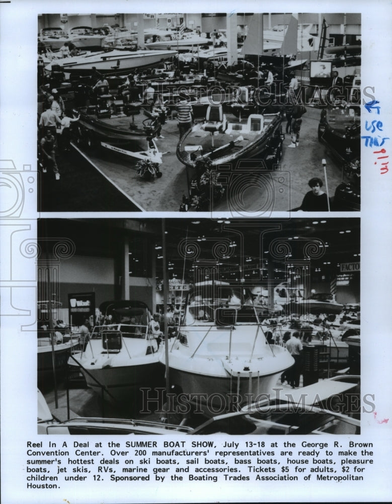 1993 Scenes from Houston Summer Boat Show, George R. Brown Conv Ctr - Historic Images