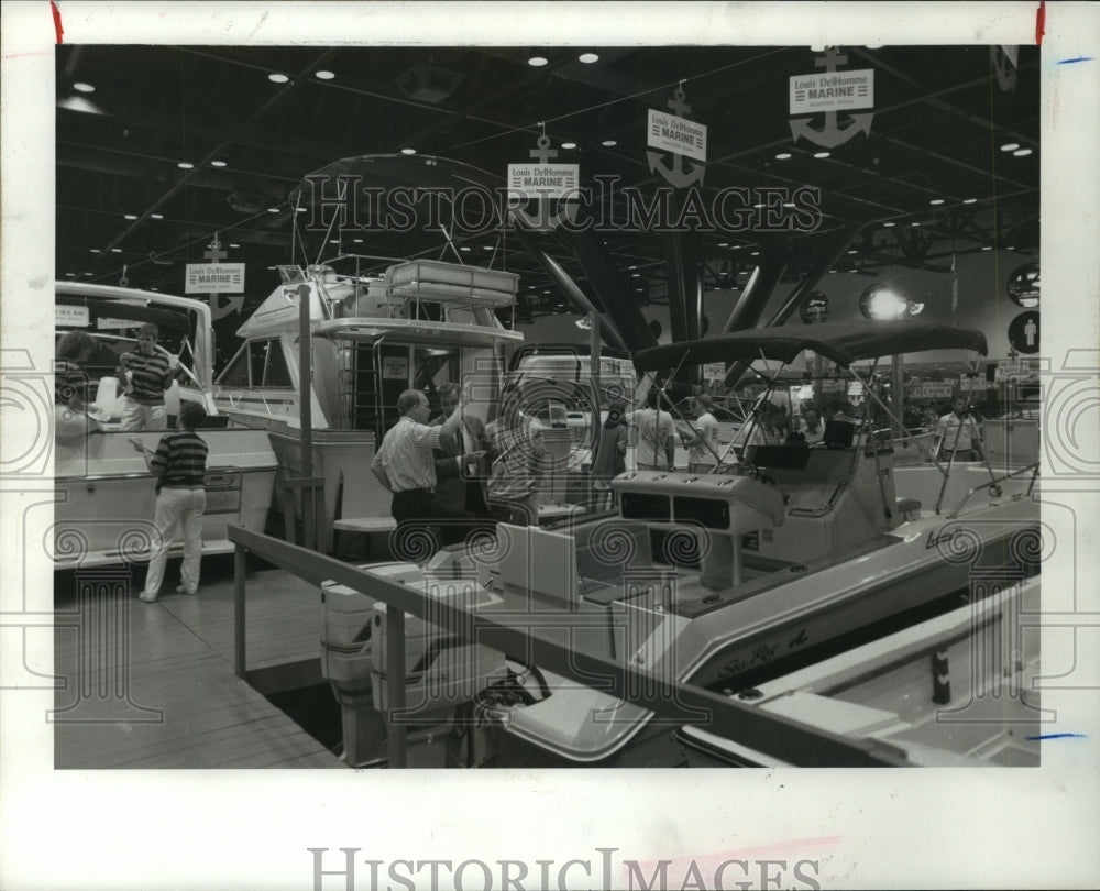 1988 Scene from Houston Summer Boat Show - Historic Images