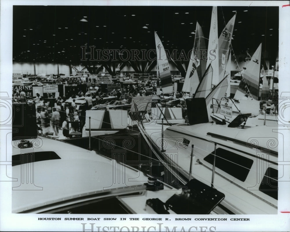 1992 Scene from Houston Summer Boat Show - Historic Images