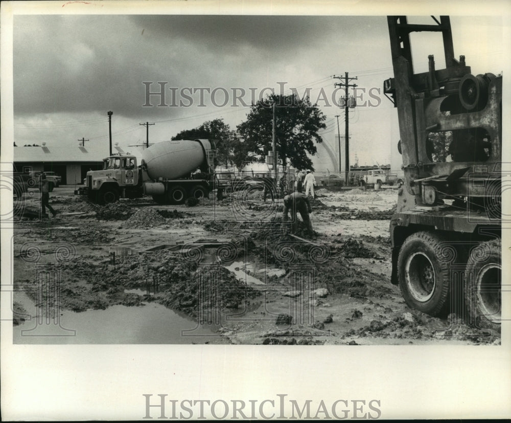 1969 Press Photo Houston dog pound kennel construction site - Historic Images