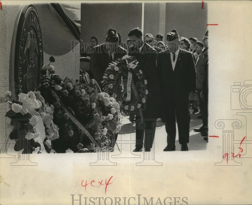 1965 Press Photo US Vets dedicate Houston National Cemetery - hca29995 - Historic Images