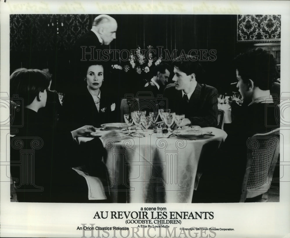 1986 Press Photo Scene from film "au Revoir Les Enfants" (Goodbye Children) - Historic Images