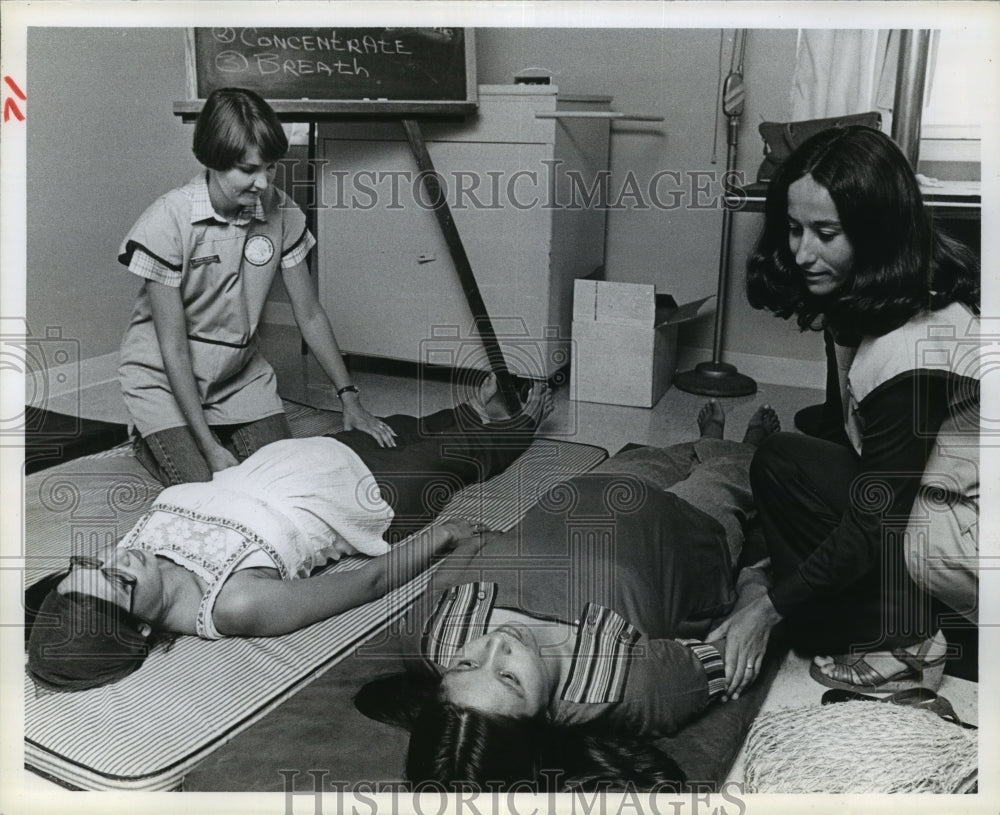 1978 Press Photo Women get Lamaze instruction by Houston HOPE volunteers - Historic Images