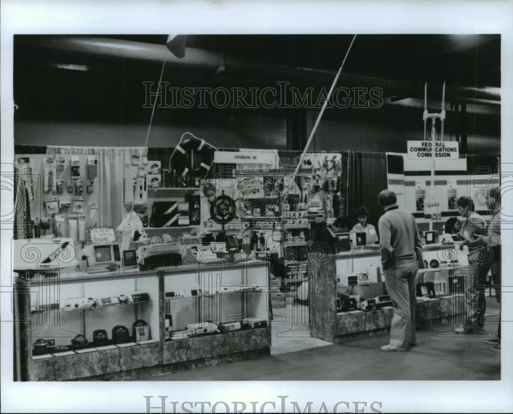 1988 Boat accessories exhibited at Houston Boat Show as Astrohall - Historic Images