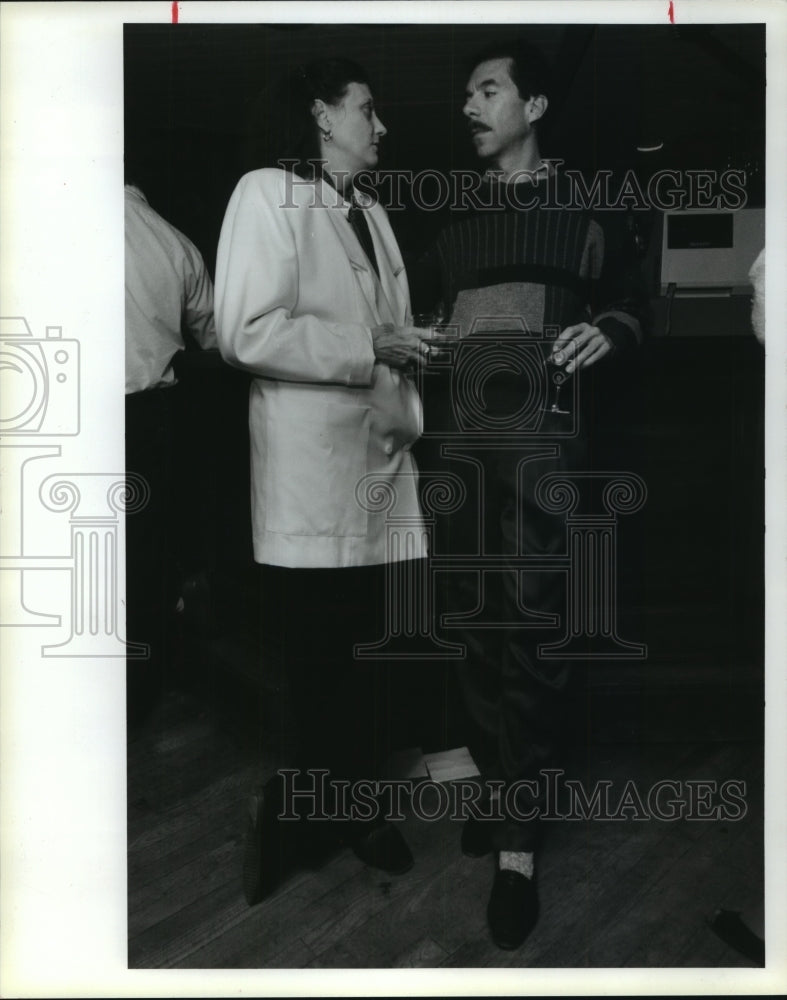 1988 Pat Corrigan and Jerry Baiamonte attend Houston event - Historic Images