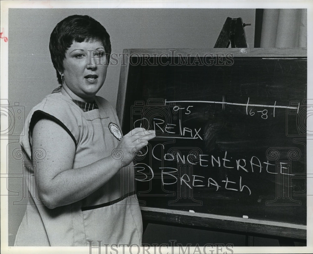 1978 Press Photo Jan Hrivhatz teaches Lamaze at Houston Org for Parent Education - Historic Images