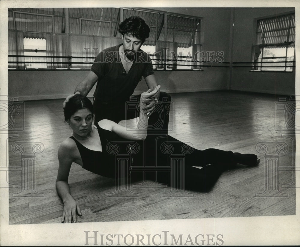 1970 Press Photo Ballet dancers rehearse in Houston - hca31981 - Historic Images